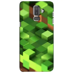 Чехлы для Samsung Galaxy J8-2018, J810 (Персонажи Майн Крафт) (Текстура)