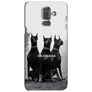 Чехол ДОБЕРМАН для Samsung Galaxy J8-2018, J810 (Три добермана)