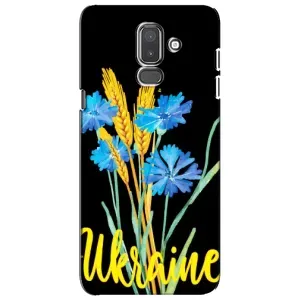 Чехол на Samsung Galaxy J8-2018, J810 Украинский дизайн (Ukraine в цветочках)
