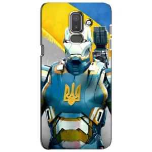 Силиконовый Чехол на Samsung Galaxy J8-2018, J810 (Я-Украина) (Украинский робокоп)