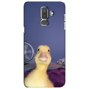 Бампер с принтом Мемы для Samsung Galaxy J8-2018, J810 (Утка)
