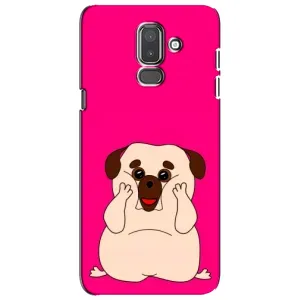 Чехол (ТПУ) Милые собачки для Samsung Galaxy J8-2018, J810 (Веселый Мопсик)