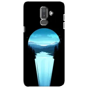 Летний Чехол на Samsung Galaxy J8-2018, J810 (Синий Водопад)