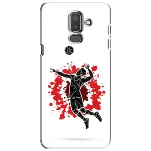 Чехлы с принтом Спортивная тематика для Samsung Galaxy J8-2018, J810 (Волейболист)