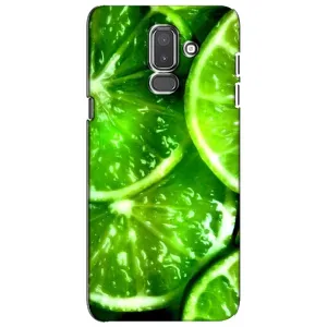Чехол с изображением  вкусной еды для Samsung Galaxy J8-2018, J810 (Яркий ЛАЙМ)