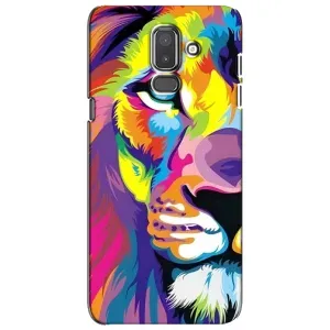 Чехол с картинкой на Samsung Galaxy J8-2018, J810 (Яркий Лев)