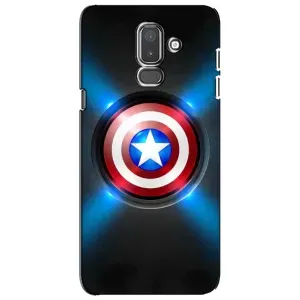 Чехол с Щитом Капитана Америки на Samsung Galaxy J8-2018, J810 (Яркий Щит Капитана)