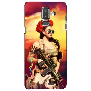 ЗСУ Чехлы (TPU) для Samsung Galaxy J8-2018, J810 (Женщина солдат)
