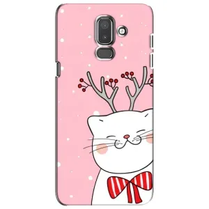 Чехол на тематику: Коты для Samsung Galaxy J8 2018 (J810) (Зимний кот)