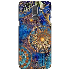 Чехлы со смыслом для Samsung Galaxy J8-2018, J810 (Золотые узоры)
