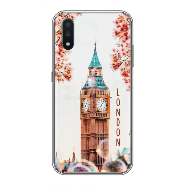 Чехол с рисунком «Часы Лондон» для Samsung Galaxy M01 (M015)