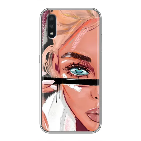 Чехол с рисунком «Девушка и ресницы» для Samsung Galaxy M01 (M015) Чехол с рисунком «Девушка и ресницы» для Samsung Galaxy M01 (M015)
