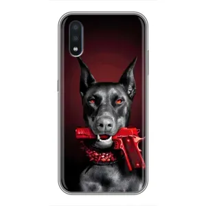 Чохол ДОБЕРМАН для Sansung Galaxy M01 (M015) (Доберман злий)