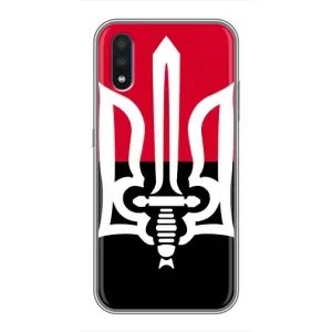 Чехлы УПА (Красно-Чёрный) на Sansung Galaxy M01 (M015) (Герб Украины)