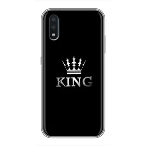 Чехол (Корона на чёрном фоне) для Самсунг М01 (KING)