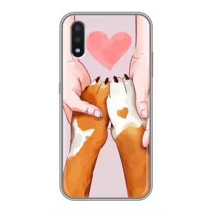 Чохол (ТПУ) Милі песики для Sansung Galaxy M01 (M015) (Любов до собак)