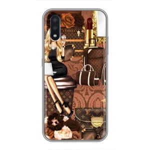 Чехол Стиль Louis Vuitton на Sansung Galaxy M01 (M015) (Мода Луи Виттон)