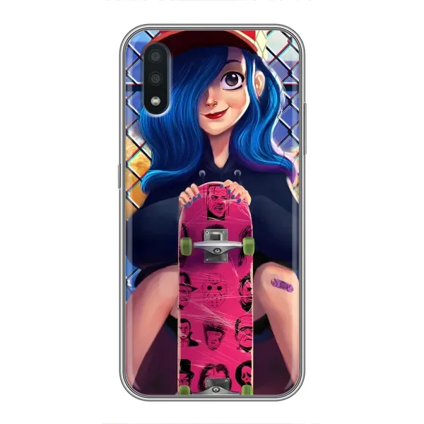 Чехол с рисунком «Модная девушка» для Samsung Galaxy M01 (M015)