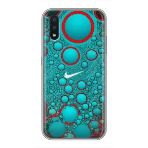 Силиконовый Чехол на Sansung Galaxy M01 (M015) с картинкой Nike (Найк зеленый)