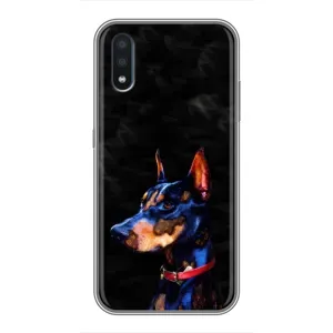 Бампер для Sansung Galaxy M01 (M015) з картинкою "Песики" (Собака Мопсік)