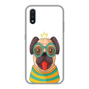 Бампер для Sansung Galaxy M01 (M015) з картинкою "Песики" (Собака Король)