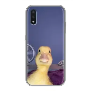 Бампер с принтом Мемы для Sansung Galaxy M01 (M015) (Утка)