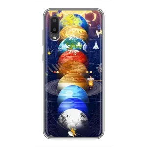 Чехол (ТПУ) с планетами на Samsung Galaxy M02 (M022) (Арт планети)