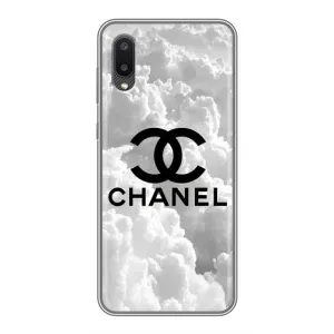 Чехол с Брендами одежды на Самсунг Галакси М02 (CHANEL)