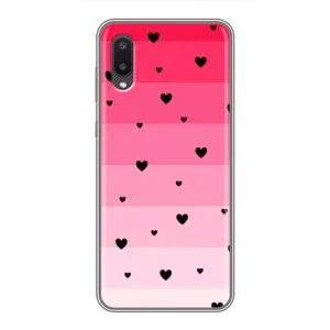 Чехлы с тематикой "Маленькие Сердечки" на Samsung Galaxy M02 (M022) (Чорные сердечки)