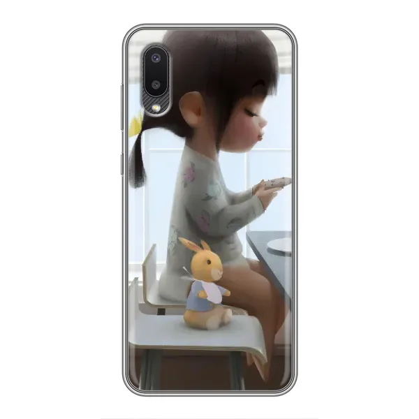Чехол с рисунком «Девочка с игрушкой» для Samsung Galaxy M02 (M022) Чехол с рисунком «Девочка с игрушкой» для Samsung Galaxy M02 (M022)