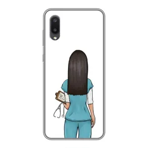 Силиконовый бампер (Работники) на Samsung Galaxy M02 (M022) (Доктор)