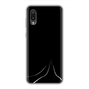 Чехол с картинками на черном фоне для Samsung Galaxy M02 (M022) (Дорога)