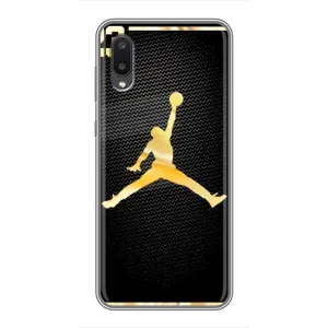 Силиконовый Чехол Nike Air Jordan на Самсунг Галакси М02 (Джордан 23)