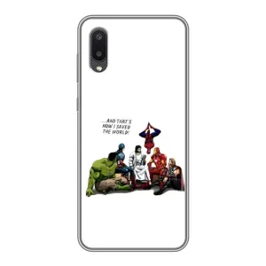 Чехлы для Samsung Galaxy M02 (M022) (Для Христиан) (Иисус супергерой)