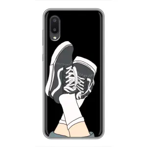 Чехол с Прикольным принтом на Samsung Galaxy M02 (M022) (Кеды)