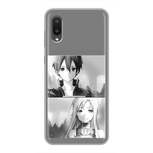 Чехол с рисунком «Кирито-Асуна» для Samsung Galaxy M02 (M022) Чехол с рисунком «Кирито-Асуна» для Samsung Galaxy M02 (M022)