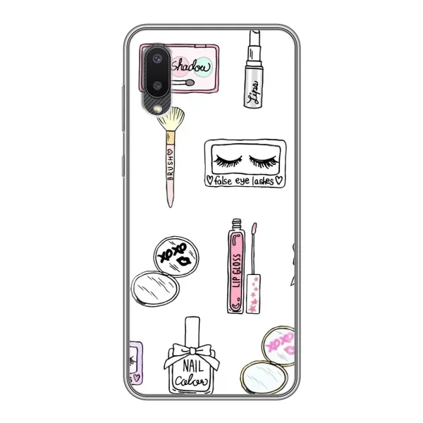 Чехол с рисунком «Косметика» для Samsung Galaxy M02 (M022) Чехол с рисунком «Косметика» для Samsung Galaxy M02 (M022)