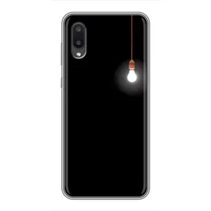 Чехол с картинками на черном фоне для Samsung Galaxy M02 (M022) (Лампочка)
