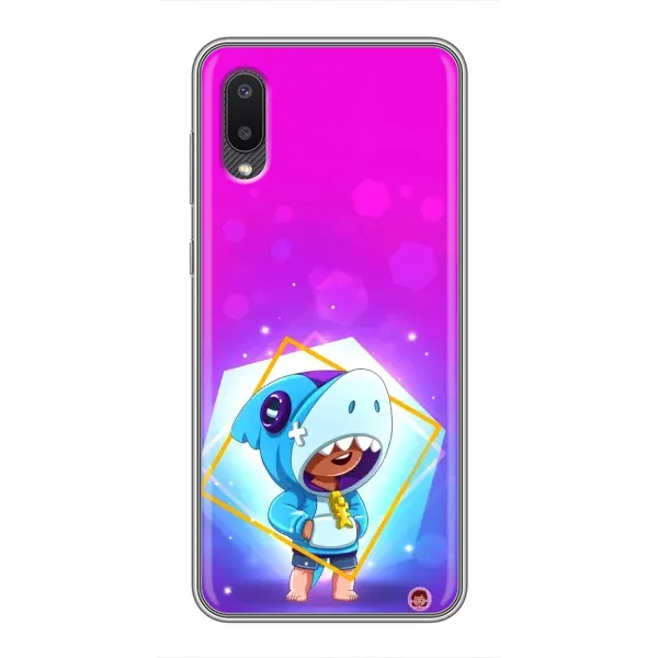 Чехол с рисунком «Леон в костюме Акулы» для Samsung Galaxy M02 (M022)
