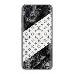Чехол Стиль Louis Vuitton на Samsung Galaxy M02 (M022) (LV на белом)