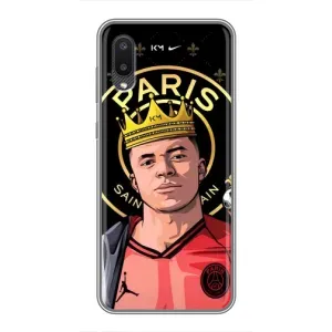 Чехол (TPU) с Футболистом на Samsung Galaxy M02 (M022) (Mbappe King)
