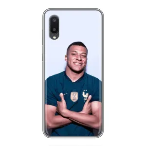 Чехол (TPU) с Футболистом на Samsung Galaxy M02 (M022) (Мбаппешичка)