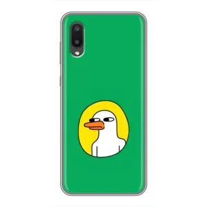 Бампер с принтом Мемы для Samsung Galaxy M02 (M022) (Мем Утка)