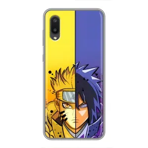 Купить Чехлы на телефон с принтом Anime для Samsung Galaxy M02 (M022) (Naruto Vs Sasuke)