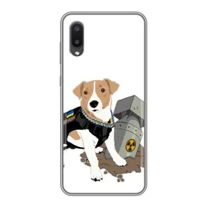 Чехол с принтом Собаки Патрон для Samsung Galaxy M02 (M022) (Пёс Патрон с ракетой)