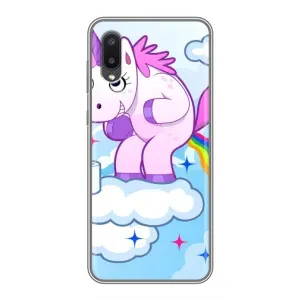 Чехол Unicorn на Samsung Galaxy M02 (M022) (Радуга единорожка)