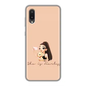 Силіконовый Чохол на Samsung Galaxy M02 (M022) з картинкой Модных девушек (З собакою)