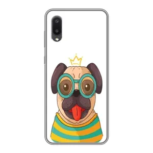 Бампер для Samsung Galaxy M02 (M022) с картинкой "Песики" (Собака Король)