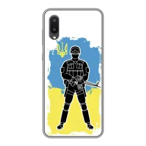 Патриотические Чехлы для Самсунг Галакси М02 (Солдат Украины)