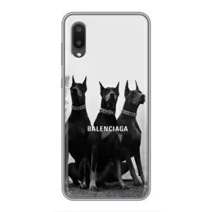 Чехол ДОБЕРМАН для Samsung Galaxy M02 (M022) (Три добермана)